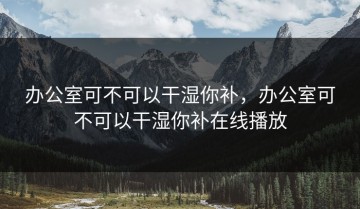 办公室可不可以干湿你补，办公室可不可以干湿你补在线播放