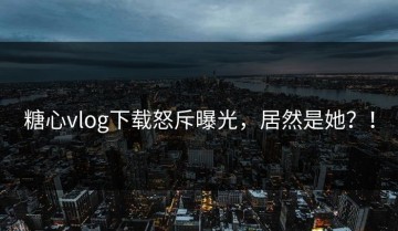 糖心vlog下载怒斥曝光，居然是她？！