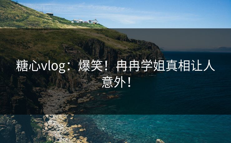 糖心vlog：爆笑！冉冉学姐真相让人意外！