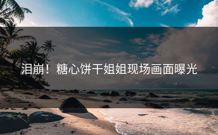 泪崩！糖心饼干姐姐现场画面曝光